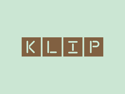 Klip Restaurant Branding branding bronze dubai green identity restaurant branding stencil type typography uae word mark