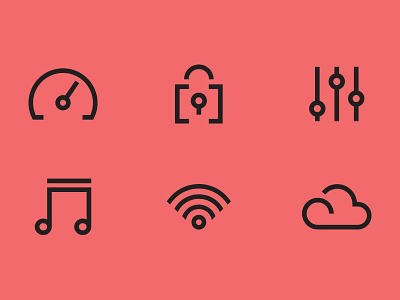 Spectra Icons branding design icon set iconography icons illustration logo minimal