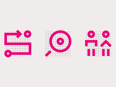 Icons & Grids design geometric graphic design icon iconography lock minimal vector