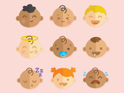 Baby Emojis animation baby childrens illustration emoji illustration