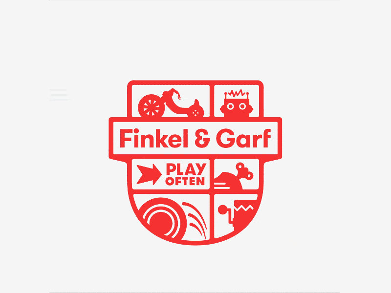 Finkel & Garf 2nd Anniversary animation graphic hand line motion two