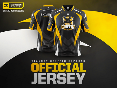 Vianney Griffin Esports brand branding esport esports gaming jersey jersey design jersey mockup mockup uniform