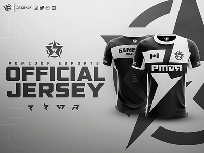 Pomidor Esports Jersey brand branding esport esports gaming jersey logo mockup uniform