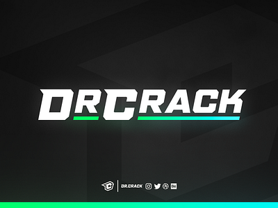 DrCrack Wordmark Rework brand branding drcrack esport esports gaming logo logotype wordmark