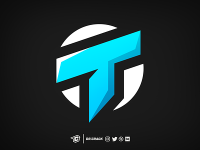 T Logotype Logo brand branding drcrack esport esports gaming lettermark logo logotype