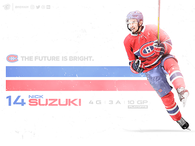 Nick Suzuki Artwork art canadiens creative habs hockey montreal nhl nick suzuki