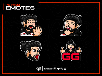 Twitch Emotes for PsykoZ branding drcrack emote emotes twitch