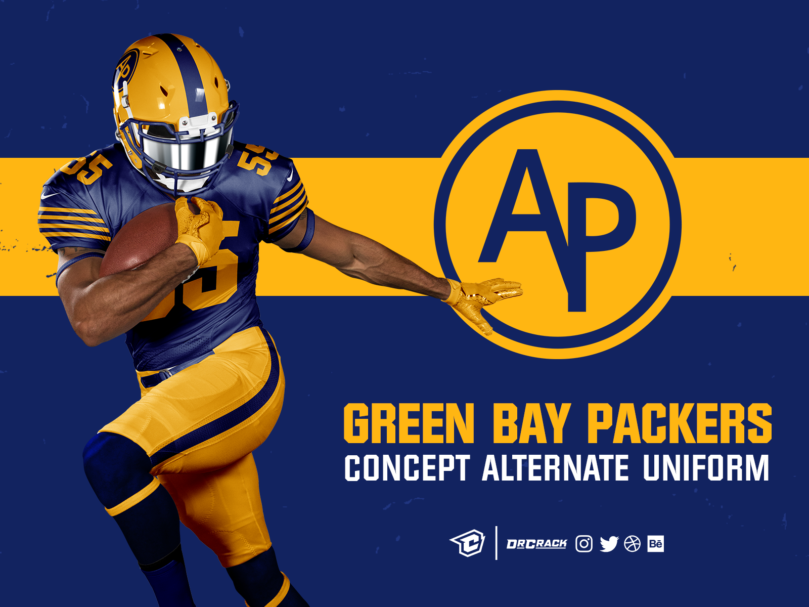 Green Bay Packers Throwback Uniform Concept by Alec Des Rivières on