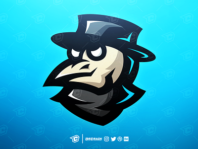 Premade plague doctor mascot logo brand branding drcrack esport esports gaming logo mascot mascot logo plague plague doctor premade