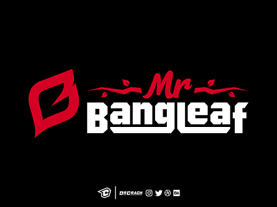 MrBangleaf Logo brand branding esports gaming leaf logo logomark logotype twitch