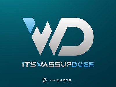 itswassupdoee Logo brand dr.crack drcrack esports gaming logo typography