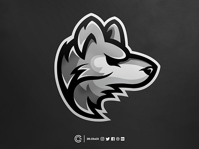 Recckless Logo dr.crack drcrack gaming logo mascot mascot logo wolf