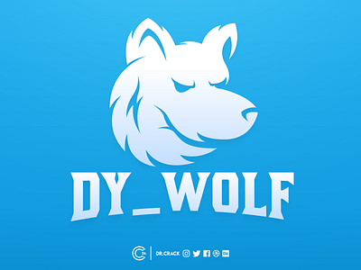 Dy_Wolf brand drcrack logo mascot mascot logo wolf wolf logo wolves