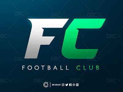 FC Premade Logo brand branding drcrack fc football logo logotype premade