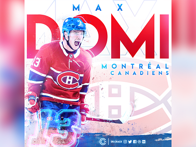 Max Domi Artwork art artwork canadiens domi hockey ice hockey max domi montreal montreal canadiens