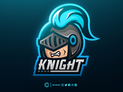 Knight Logo branding cartoon esports logo mascot mascot logo