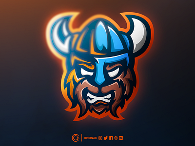 Viking Mascot Logo brand esport esports gaming logo mascot mascot logo viking viking logo vikings