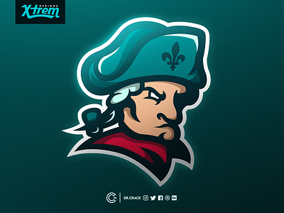 Rampart Esport Logo brand branding dr.crack drcrack esports gaming logo mascot mascot logo patriot quebec