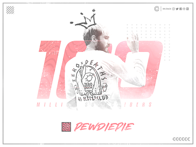 PewDiePie Reaches 100 Million Subs 100million artwork gaming pewdiepie pewds photoshop youtube