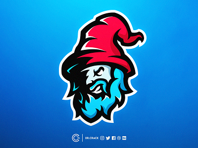 Wizard Mascot Logo