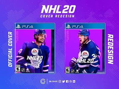NHL 20 Cover Redesign box art box cover brand cover ea gaming hockey marketing nhl nhl 20 redesign sports
