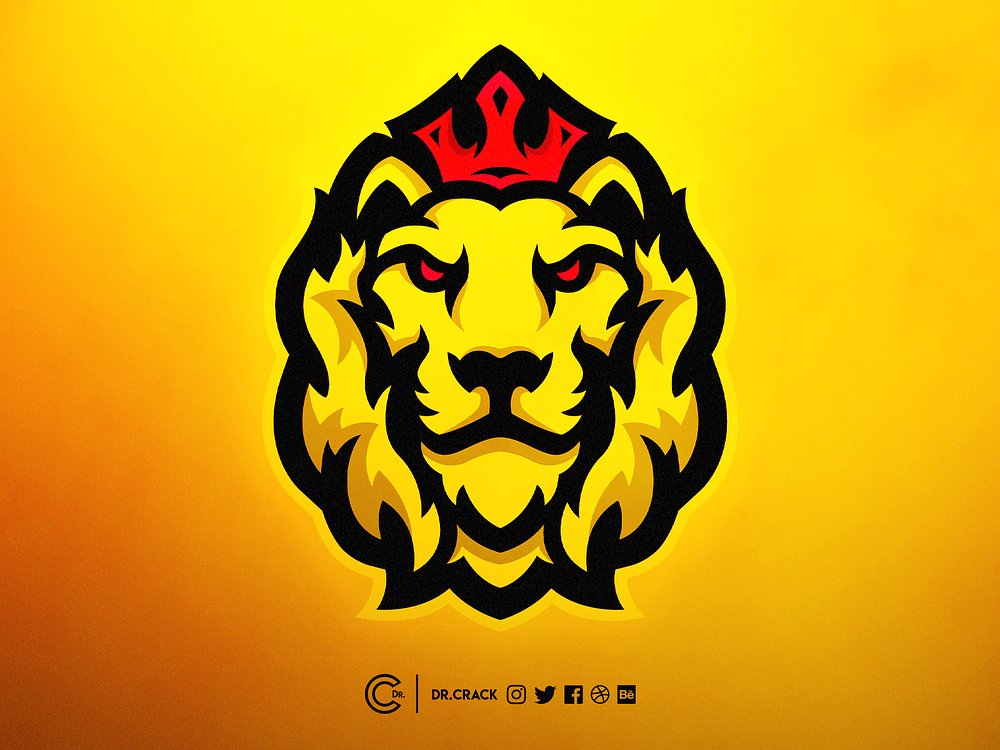 Lion Mascot Logo by Alec Des Rivières on Dribbble