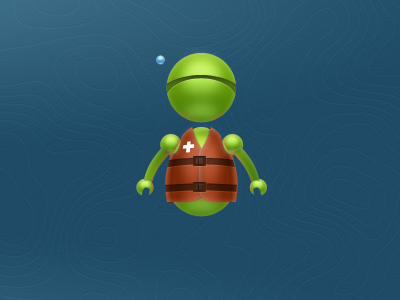 Rob Helper / C2C assist assistant design green icon mascot red rescue robot web design web site