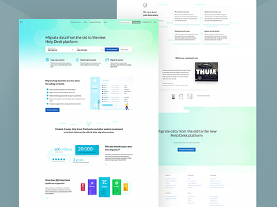 HDM - Homepage ai app clean creative data design flat green homepage icons illustration landing page ui ux webdesign white