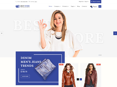 E-commerce Home page e commerce design ui user inteface ux web design