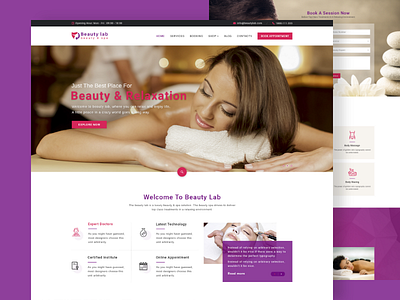 Beauty Lab - Beauty & Spa PSD Template