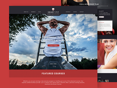 SmartFit - is a modern PSD Theme for Gym.