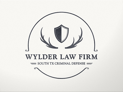 Wylder Law Firm Logo law firm lawyer logo rugged tactile