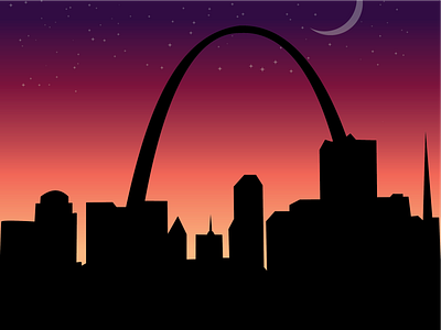 St.Louis Night Poster