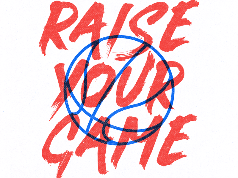 Bradley Beal Elite “RAISE YOUR GAME” Banner hoops nike identity design identity design branding banner grain grit texture illustration brush nba basketball