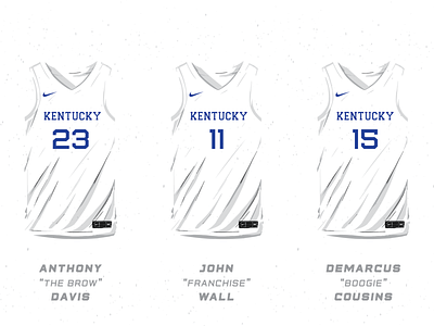 Legendary Kentucky One & Dones anthony davis basketball branding design icon design identity illustration jerseys john wall kentucky logo logo design nba nike swoosh texture typography vector