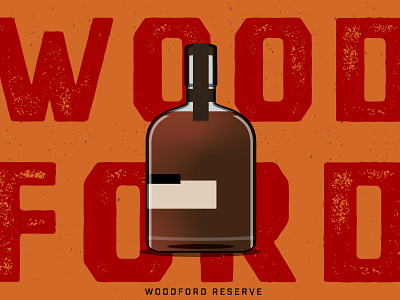 Woodford Reserve bourbon branding design distressed grain icon design identity illustration kentucky knob creek texture typography vector