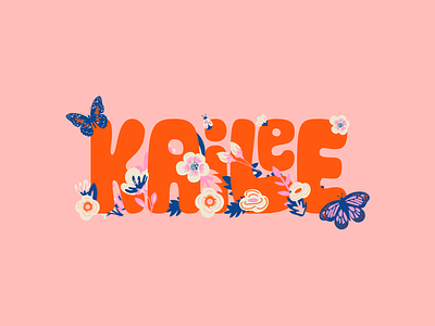 Kailee angel artwork branding butterfly children design flowers identity illustration ladybug poster rest in peace rose typography vector