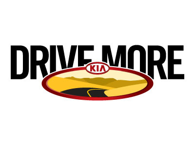 Kia Drive More Event advertising auto cars logo design promotional