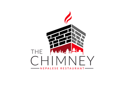 The Chimney Nepalese Restaurant Logo design branding brandlogo design graphic design graphic art illustration logo photoshop photoshop art