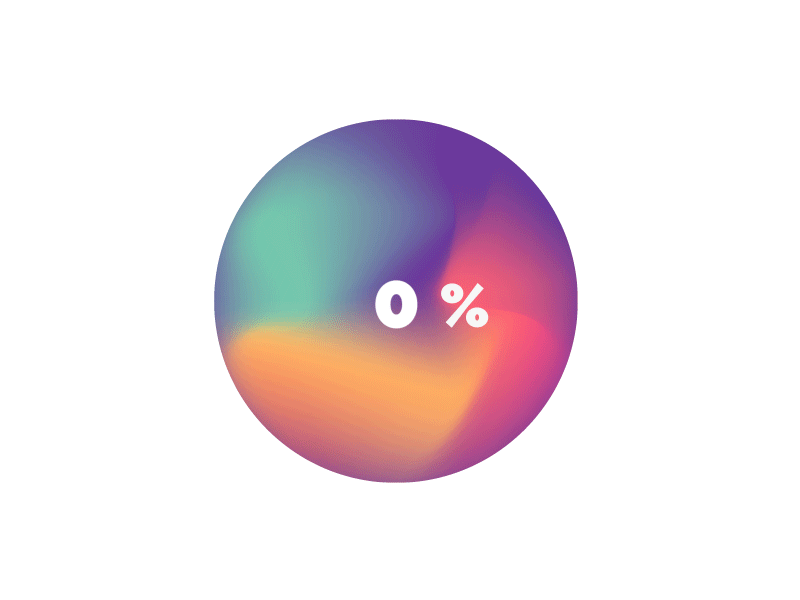 Circular Progress Bar after effects gradient illustrator ui design ux design