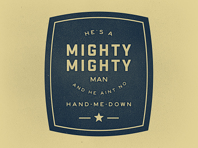 Mighty Mighty Man brown man mighty packaging roy test