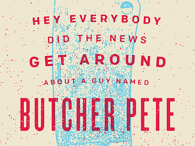 Butcher Pete brown butcher cleaver hackin pete poster roy smackin