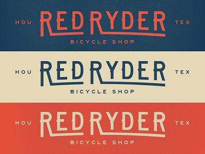 Red Ryder Bike Shop bike branding houston logo red ryder texas