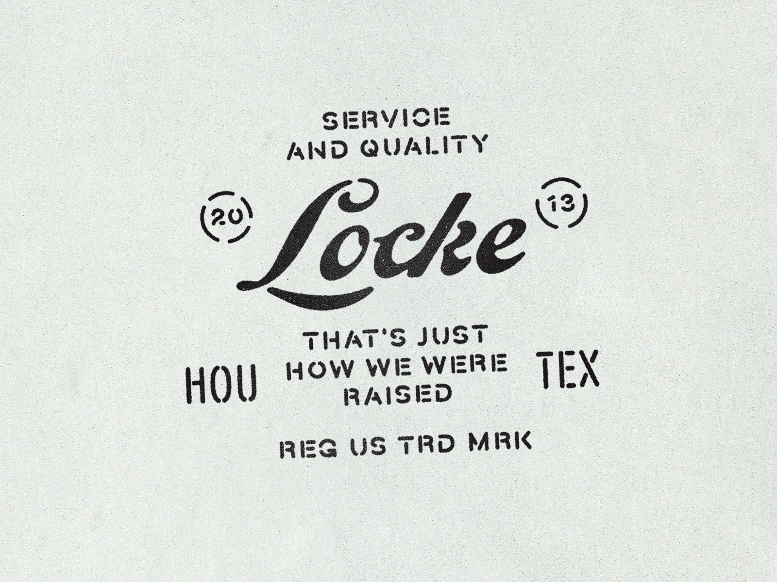 Locke Merchandise bbq burgers concrete grit houston merch shirts texture vintage