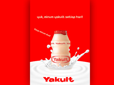 Yakult Poster Design branding design