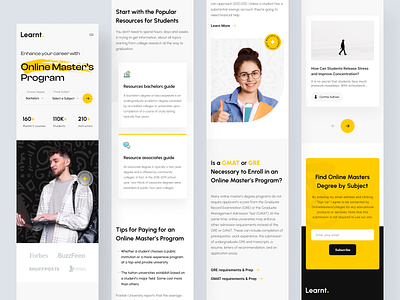 Learnt - Responsive Mobile branding class clean dashboard design e learning education graphic landingpage learning minimal mobile redesign student study tutor ui ux web webdesign