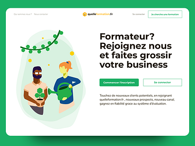 Quelle formation - homepage business