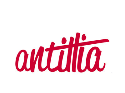 Antillia antillia font handwriting logo type