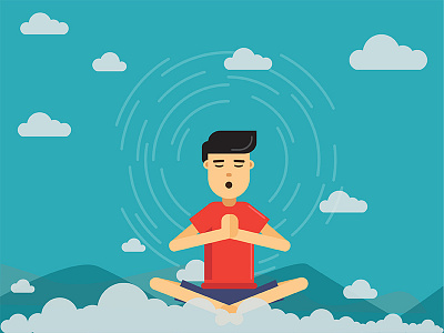 Practice Mindfulness design health illustration mindfulness yog