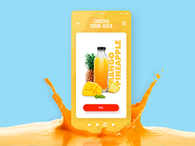 Juicer App android app design ios juice ui web